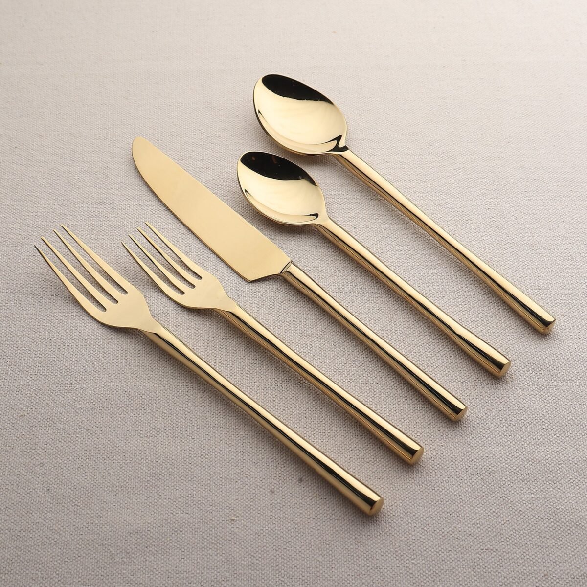 Camellia PVD Flatware, 5-Pc. Place Setting - Image 4