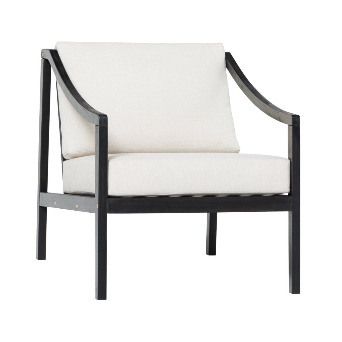 Cologne Modern Solid Wood Outdoor Lounge Chair - Image 3