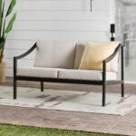 Cologne Modern Solid Wood Outdoor Loveseat - Image 2