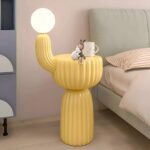 Cactus Bedside Table + Lamp - Image 6