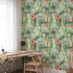 Western Cactus Wallpaper Peel and Stick - Image 2
