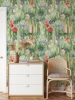 Western Cactus Wallpaper Peel and Stick - Image 3