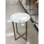 Carrara White Marble End/Side Table Round Polished - Image 2