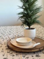 Set of 2 – 24" Lifelike Artificial Cedar Trees in Elegant Cream Pots for Home and Office Decor - Image 11
