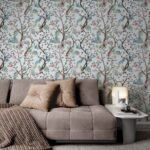 Blue Chinoiserie Birds Wallpaper - Image 2