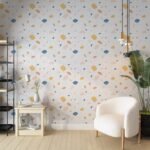 Multicolor Terrazzo Pattern Wallpaper - Pink, Blue, Yellow, and Peach - Image 4