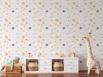 Multicolor Terrazzo Pattern Wallpaper - Pink, Blue, Yellow, and Peach - Image 5