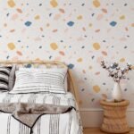 Multicolor Terrazzo Pattern Wallpaper - Pink, Blue, Yellow, and Peach - Image 2