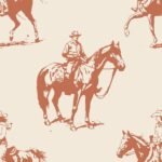 Vintage Western Cowboy Wallpaper - Image 2