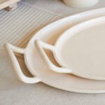 Charlotte Eco-Friendly Serving Tray - Handcrafted Mango Wood and Aluminum for Sustainable Entertaining