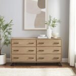 Danae Modern Wood and Metal L-Leg Dresser - Image 2