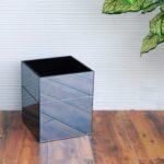 Blue Bathroom Dustbin / Hand Towel Basket Organiser - Image 2