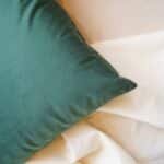 Velvet Cushion Cover in Emerald Gree, Set of 2, 16 x 16 inch - Image 2
