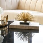 Star Burst Gold/Black Figurine Decor, Medium