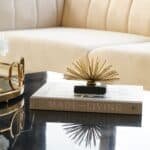 Star Burst Gold/Black Figurine Decor, Small