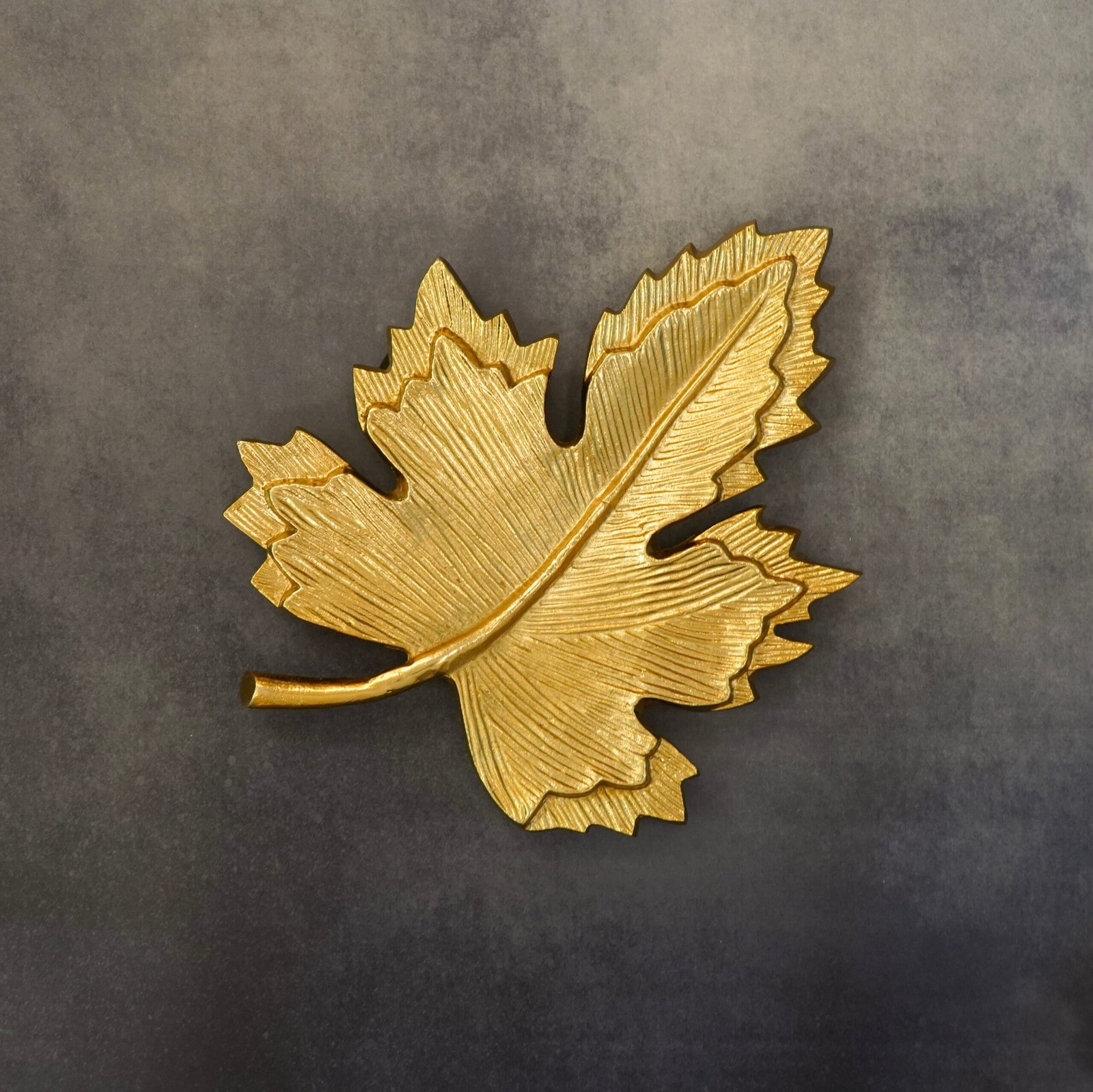 DSC02025 Golden Grape Leaf Wall Decor, Large - Image 1