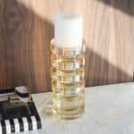 Crystal Stacked Rings Candle Holder, Tinted Gold - Image 3