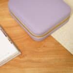 Faux Leather Travel Jewellery Box, Lavender - Image 2