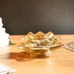 Gold Lotus Glass Tealight Candle Holder - Image 4