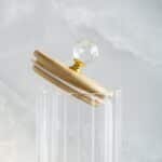 Small Glass Jar with Crystal Airtight Lid, Clear - Image 4