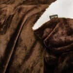 Brown Reversible Ultra-Soft Plush Sherpa Throw Blanket, Double Bed Size 90 x 100" - Image 3