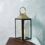 Small Stainless Steel Lantern, Gold