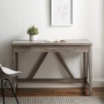 A-Frame Rustic Desk Console Table - Image 4