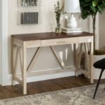 A-Frame Rustic Desk Console Table - Image 6