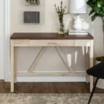 A-Frame Rustic Desk Console Table - Image 7
