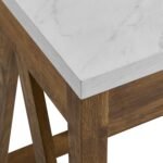 A-Frame Rustic Desk Console Table - Image 2