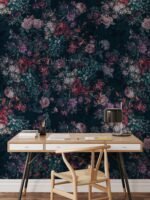 Dark Background Pink Flower Wallpaper - Moody Wallpaper - Image 7