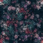 Dark Background Pink Flower Wallpaper - Moody Wallpaper - Image 2