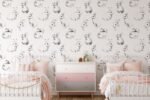 Hand drawn Bunnies Kids Wallpaper - Image 6