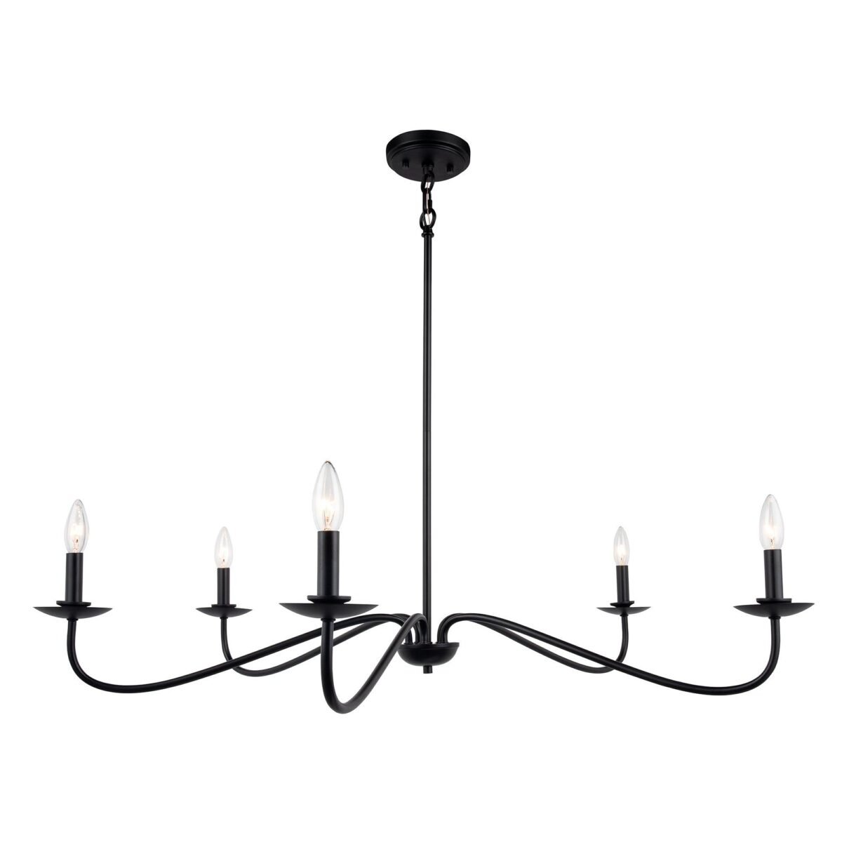 Ellie 5-Light Elegant Industrial Dimmable Chandelier - Image 16