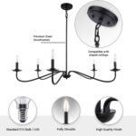 Ellie 5-Light Elegant Industrial Dimmable Chandelier - Image 6