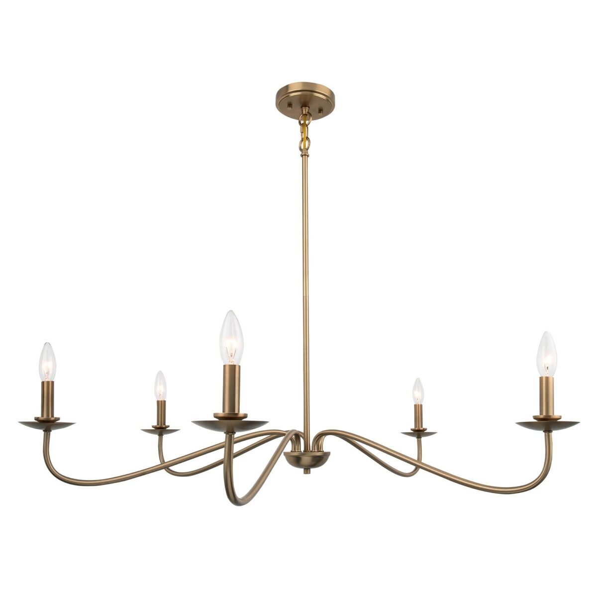 Ellie 5-Light Elegant Industrial Dimmable Chandelier - Image 20