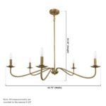Ellie 5-Light Elegant Industrial Dimmable Chandelier - Image 36