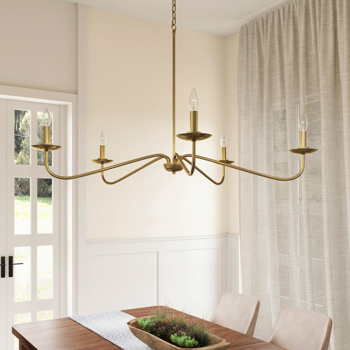 Ellie 5-Light Elegant Industrial Dimmable Chandelier - Image 24