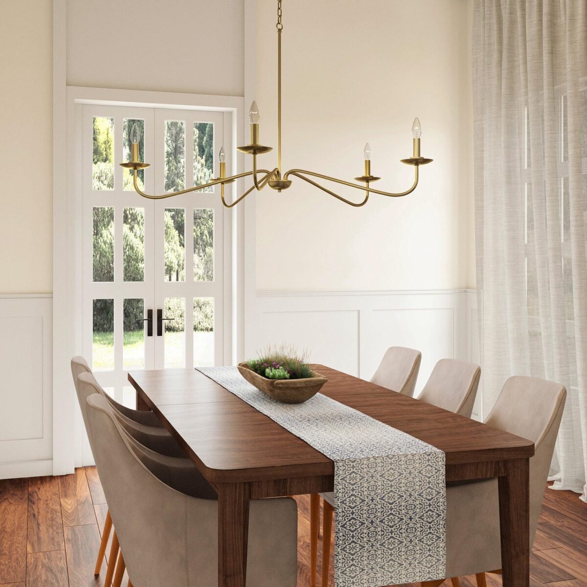 Ellie 5-Light Elegant Industrial Dimmable Chandelier - Image 23