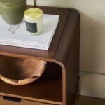 Elias Modern Curved-Frame Solid Wood Nightstand - Image 3