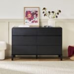Elias 6-Drawer Contemporary Dresser with Curved Top - Image 3