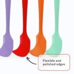3 Piece Silicone Spatula Set - Red - Image 5