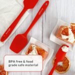 3 Piece Silicone Spatula Set - Red - Image 8