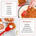 3 Piece Silicone Spatula Set - Red - Image 10