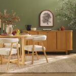 Ezra Modern Solid Wood Dining Chair with Boucle Upholstery (Set of 2) - Image 13
