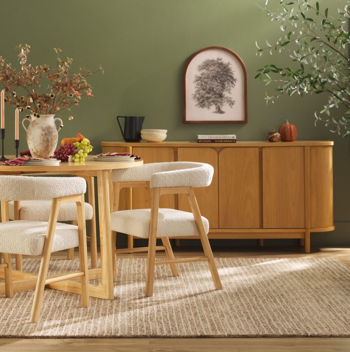 Ezra Modern Solid Wood Rectangle Dining Table for 6 - Image 13