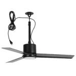 42 Inch Rhine Indoor/Wet Outdoor IP65 Black Anywhere Waterproof Ceiling Fan with LED Light and Convenient Hanging Hook - Image 19