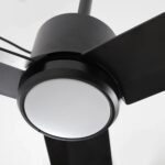 42 Inch Rhine Indoor/Wet Outdoor IP65 Black Anywhere Waterproof Ceiling Fan with LED Light and Convenient Hanging Hook - Image 3