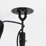 42 Inch Patio Guard IP65 Outdoor DC Motor Black Modern Hanging Buckle Downrod Ceiling Fan with Light - Image 12