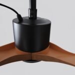 42 Inch Patio Guard IP65 Outdoor DC Motor Black Modern Hanging Buckle Downrod Ceiling Fan with Light - Image 16